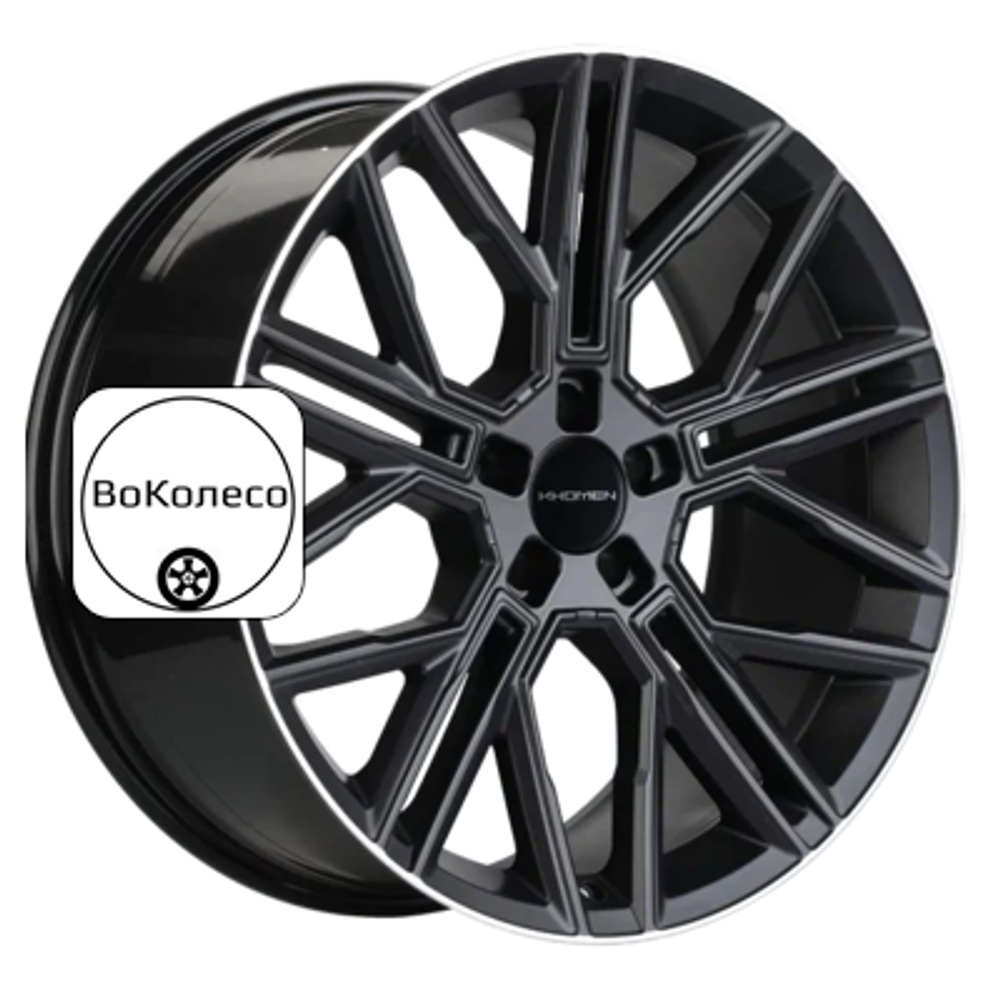 9,5x21/5x120 ET49 D72,6 KHW2101 (RRover) Black matt MR Khomen Wheels