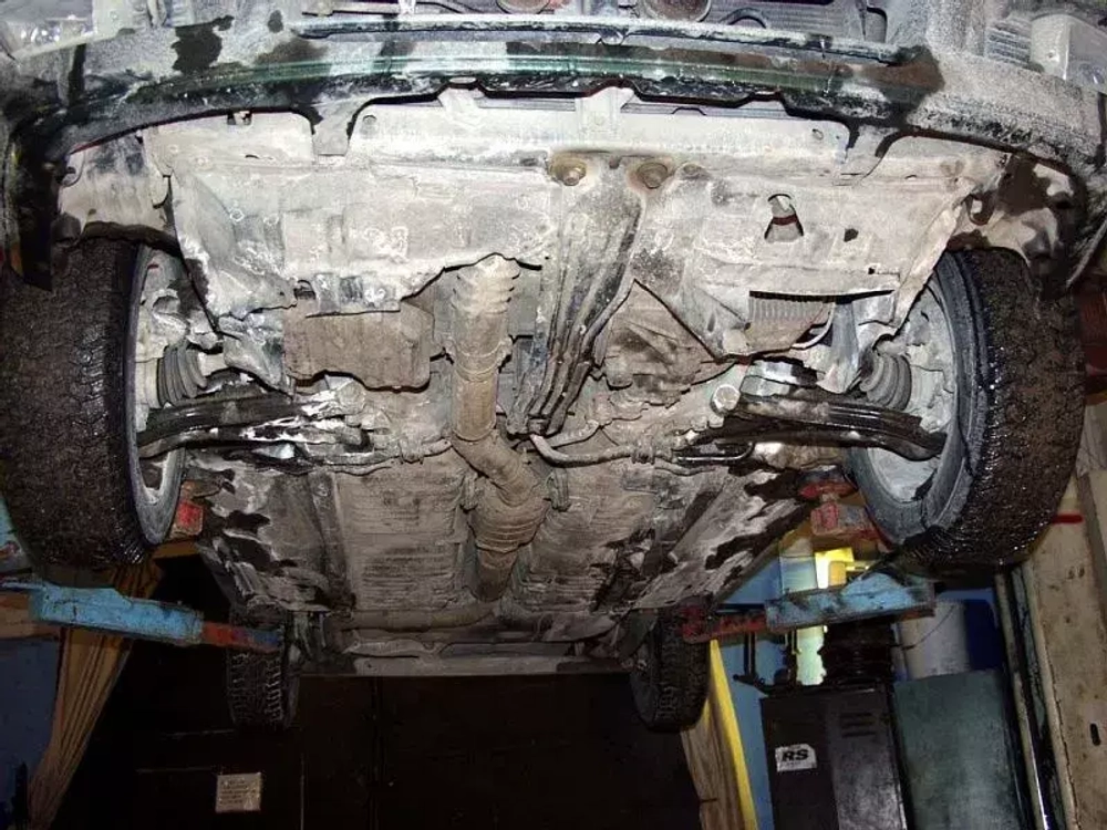 Защита картера и КПП Sheriff для Nissan Primera II (P11) 1996-2002 арт.15.0296