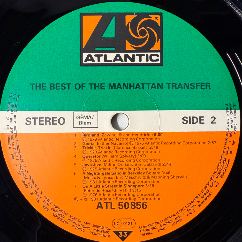 The Manhattan Transfer ‎– The Best Of The Manhattan Transfer (Германия 1981г.)