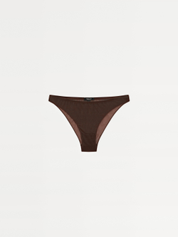 Massimo Dutti Трусы из полупрозрачной ткани с металлизированной отделкой, коричневый