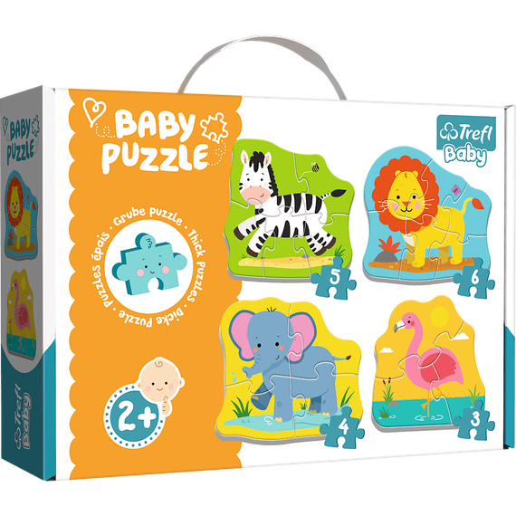Puzzle &quot;Baby Classic&quot; - Animals on the safari / Trefl Baby