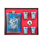 Набор Helios Сохраняйте спокойствие (фляжка 270 мл + 4 стопки+воронка) (HS-2021-A2)