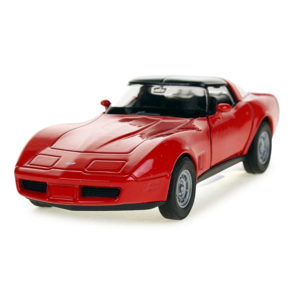 Модель ин. мет. 4.75" "1982 Chevrolet Corvette-coupe" открыв. двери 43716D (Kinsmart)