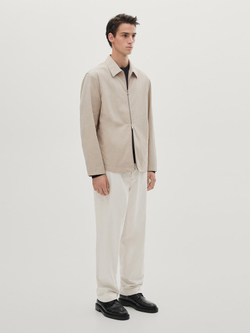 Massimo Dutti Куртка из твила с застежкой-молнией, дымчатый