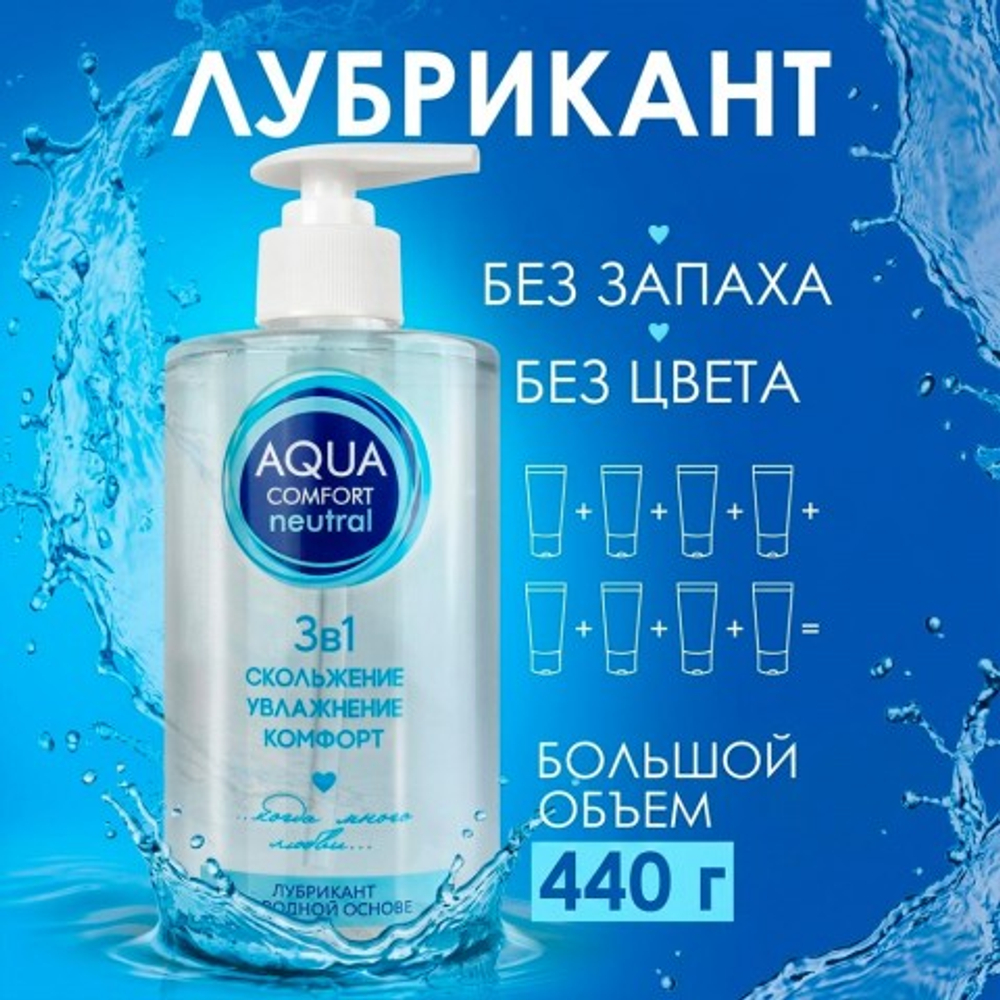 Лубрикант на водной основе AQUA COMFORT NEUTRAL, 440 г