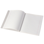 Тетрадь 18л., линия, Alingar, скрепка, блок офсет, 100% белизна, мелованный картон (стандарт), "Mix Bright", 5 дизайнов в пленке т/у