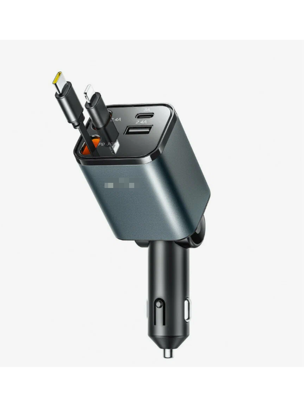 Автомобильное зарядное устройство 100W TypeC + Lightning (Super Fast charge) 4in1 2.4A+3A