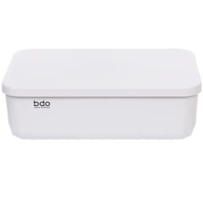 Корзина - органайзер с крышкой «БИСКОТТИ», цвет белый, 26*18*8см