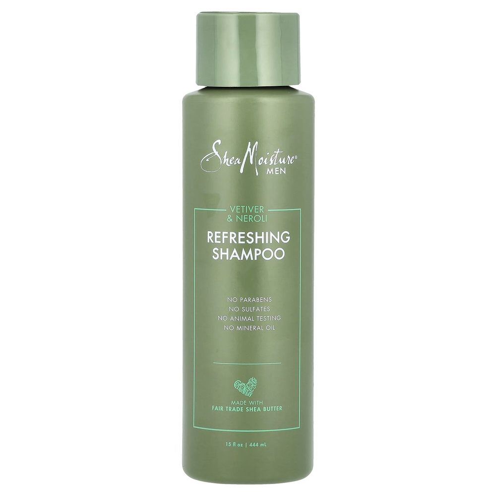 SheaMoisture, Для мужчин, освежающий шампунь, ветивер и нероли, 444 мл (15 жидк. унц.)