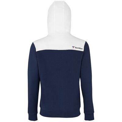 Мужская теннисная кофта Tecnifibre Zipper Hoodie - white/navy