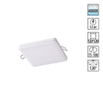 358148 SPOT NT19 501 белый Встраиваемый светильник IP20 LED 4000K 12W 85 - 265V MON