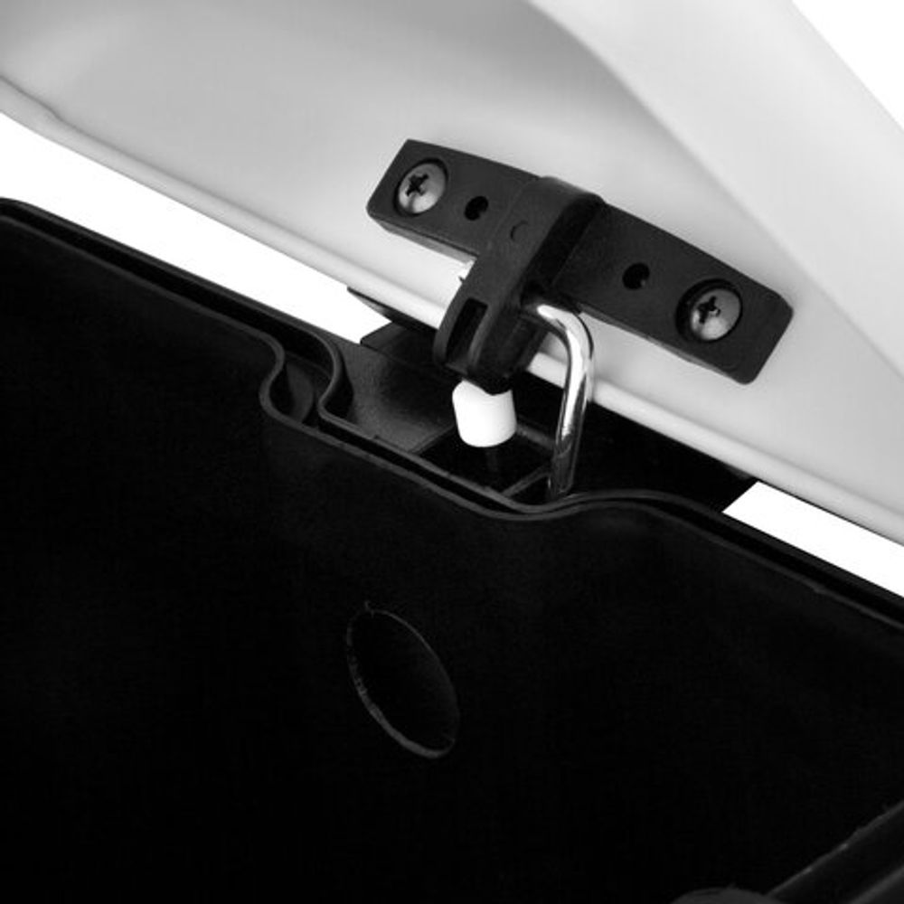 Ведро мусорное с педалью 12 л, крышка с доводчиком, белое матовое, металл, LAIMA ULTRA, 701566