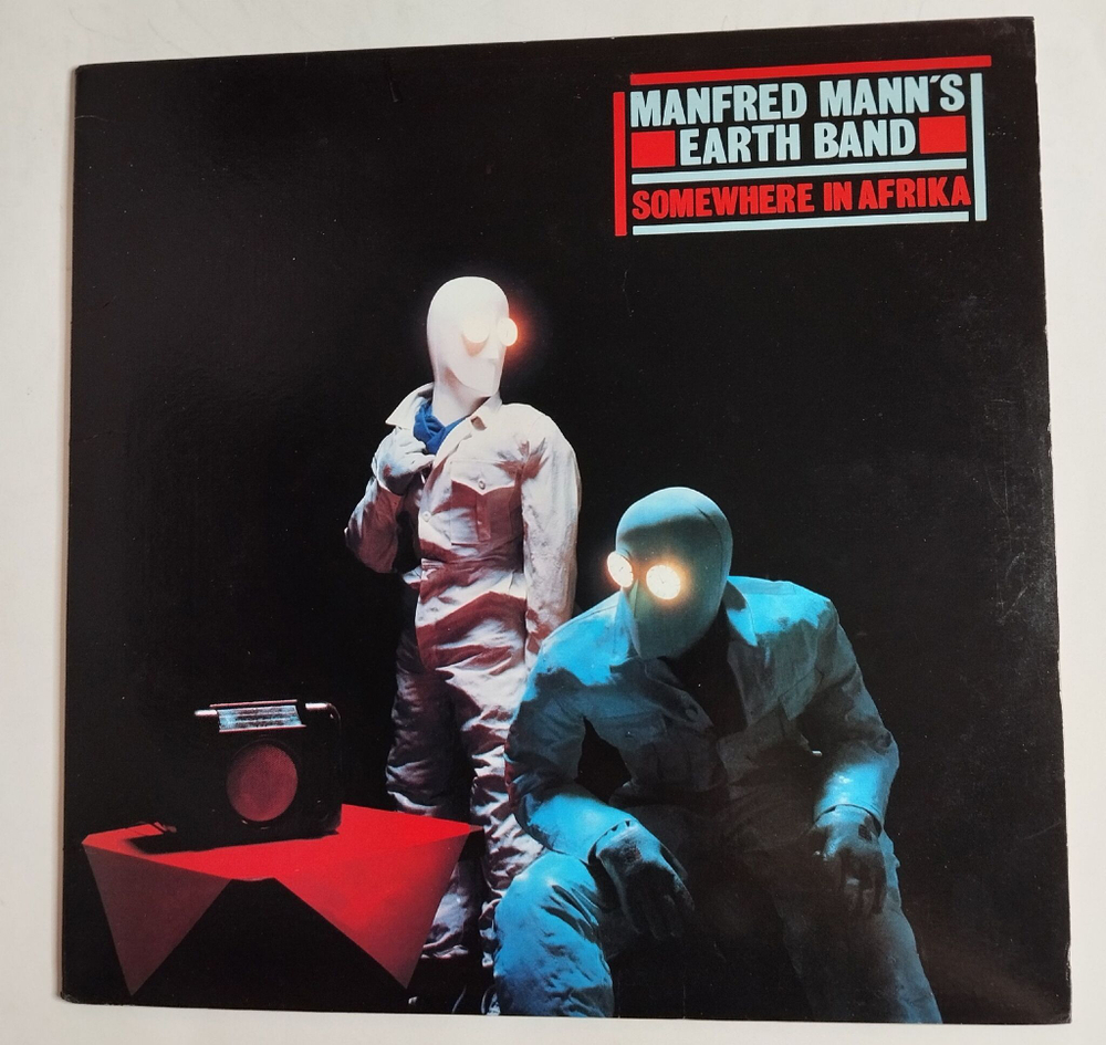 Винтажная виниловая пластинка LP Manfred Mann Earth Band Somewhere In Afrika (USA 1983)