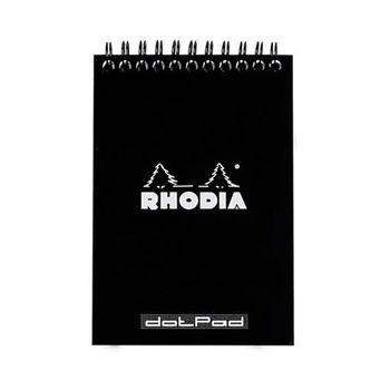 Блокнот Rhodia Classic на спирали A5 в точку 80 гр черный (165039C)