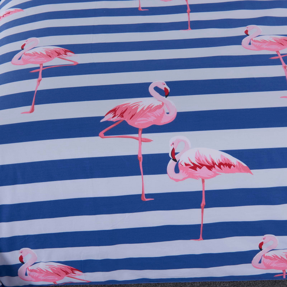 Детское постельное белье Sofi De MarkO Фламинго синее