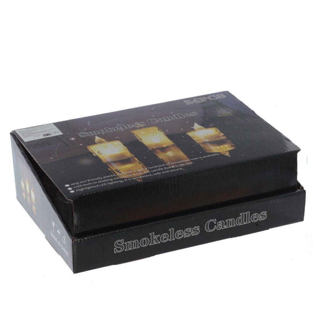 GAEM Изделие декоративное "Свеча" (подсветка, 3xLR54) (блок 24шт), D 3.5 см, L3,5 W3,5 H6,5 см