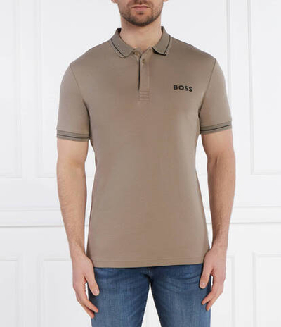 Поло Paule 1 BOSS GREEN - оливковый(50512892)