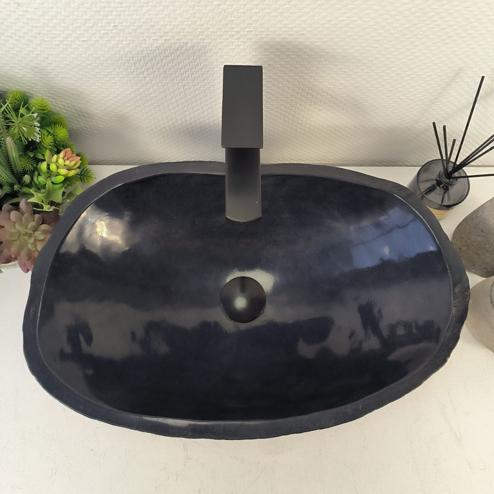 Раковина из речного камня RS-65493 53*34*16 0857