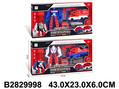 Трансформер-робот, коробка HY-6666