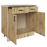 Стол разделочный 80 вотан (2 ящика) столешница бетон