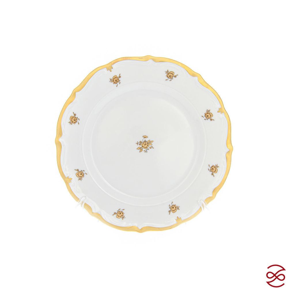 Набор тарелок Queen's Crown Золотая роза 18 предметов