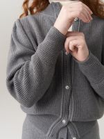 Кардиган для девочки AT1058 серый