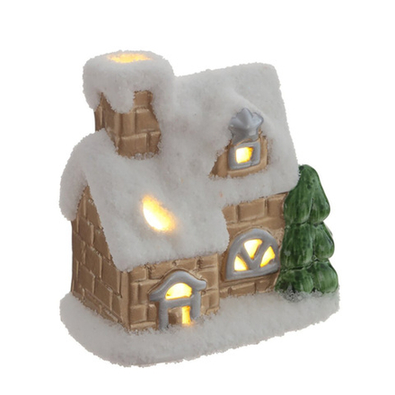 793551 Фигурка декор. "Домик" (подсветка)