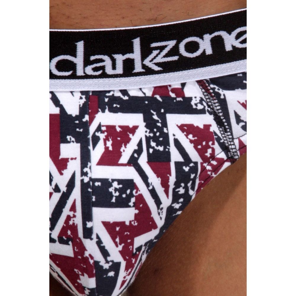 Мужские трусы слипы с разноцветным принтом DARKZONE DZN6308