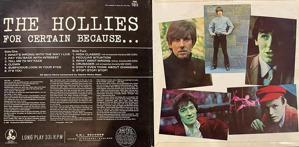 The Hollies- For Certain Because… (Англия 1966г.)