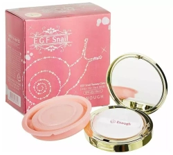 Enough EGF Snail Two Way Cake SPF43 PA++ омолаживающая пудра с муцином улитки тон 21 + запасной блок