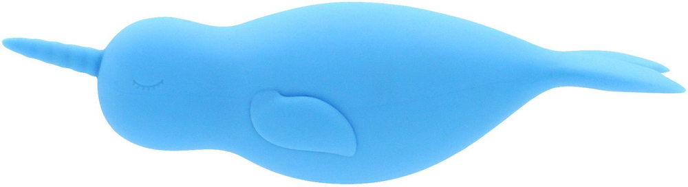 Голубой вибромассажер Unihorn of the Sea Neigh Mo для точечной стимуляции (Цвет: голубой)