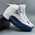 Кроссовки Nike Jordan 12 #481 (бел.-син.)
