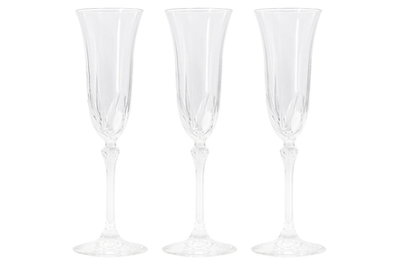 Набор из 6-ти хрустальных бокалов для шампанского Sivigli LR-096, 150 мл, прозрачный
