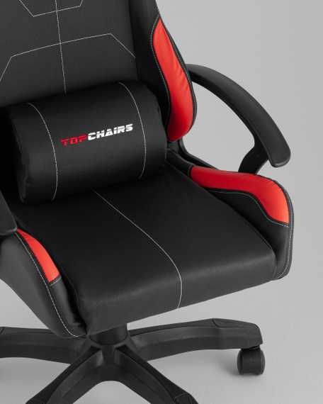 Кресло спортивное TopChairs Wyvern черно-красный