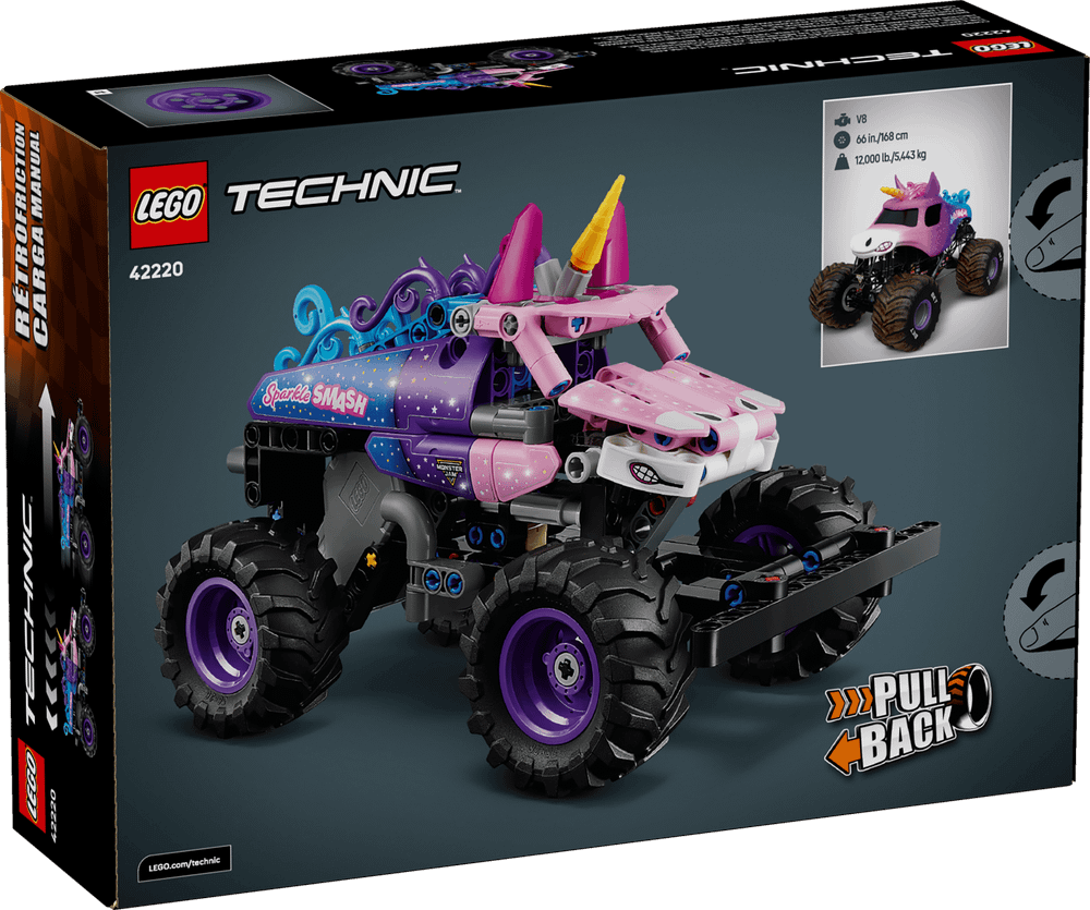 Конструктор LEGO Technic 42220 Monster Jam Sparkle Smash Pull-Back