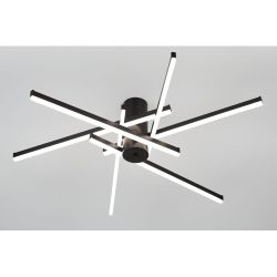 Светильник потолочный светодиодный Rivoli Violet 6180-201 LED 90Вт 3000-6000К чёрный с пультом | Rivoli