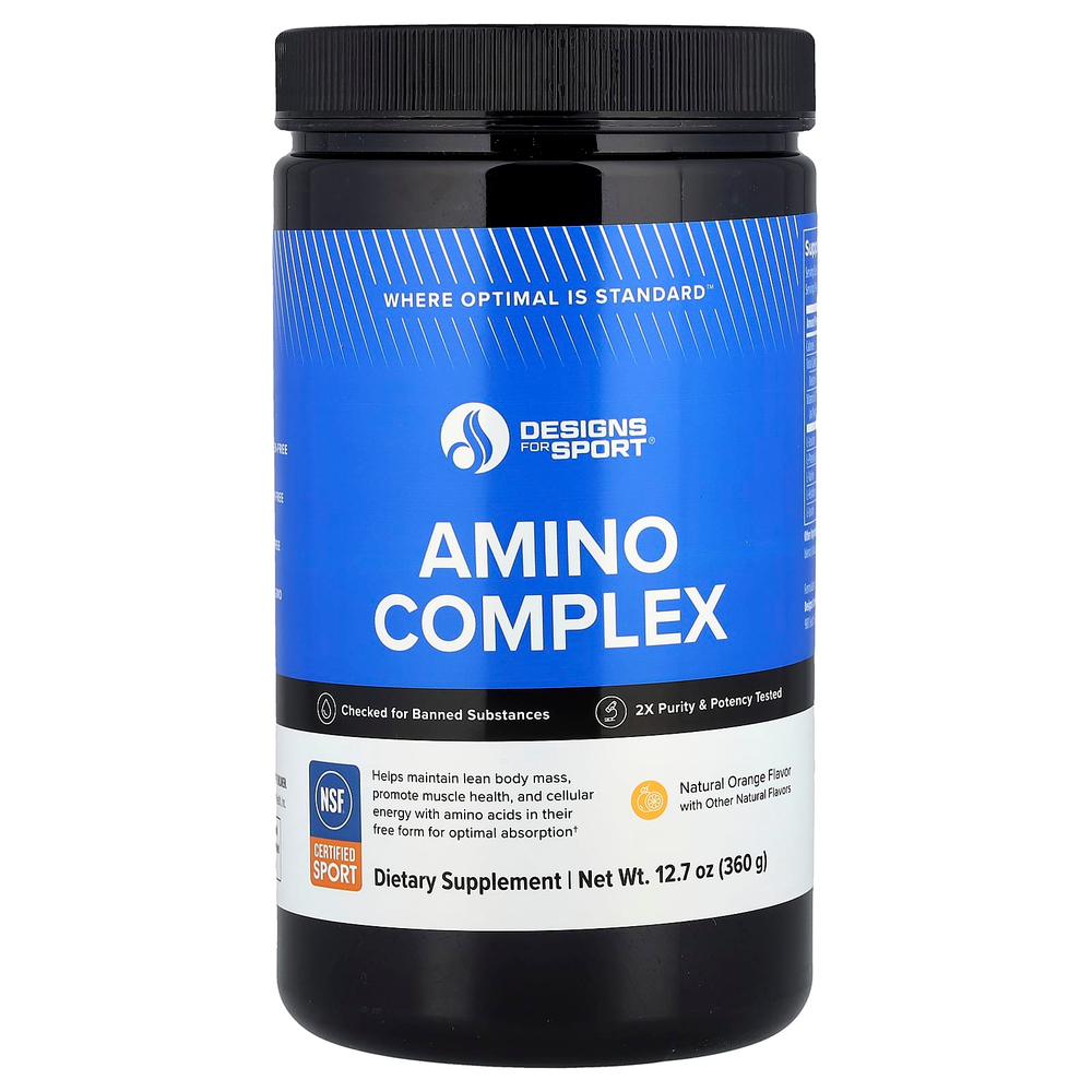 Designs For Health, Amino Complex, натуральный апельсин, 360 г (12,7 унции)