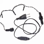 Гирлянда для улицы «Мерцание» 20м 240 ламп LED чёрный провод,1 реж.,IP-54, Теплый белый, белый мерцает (возможность соединения)