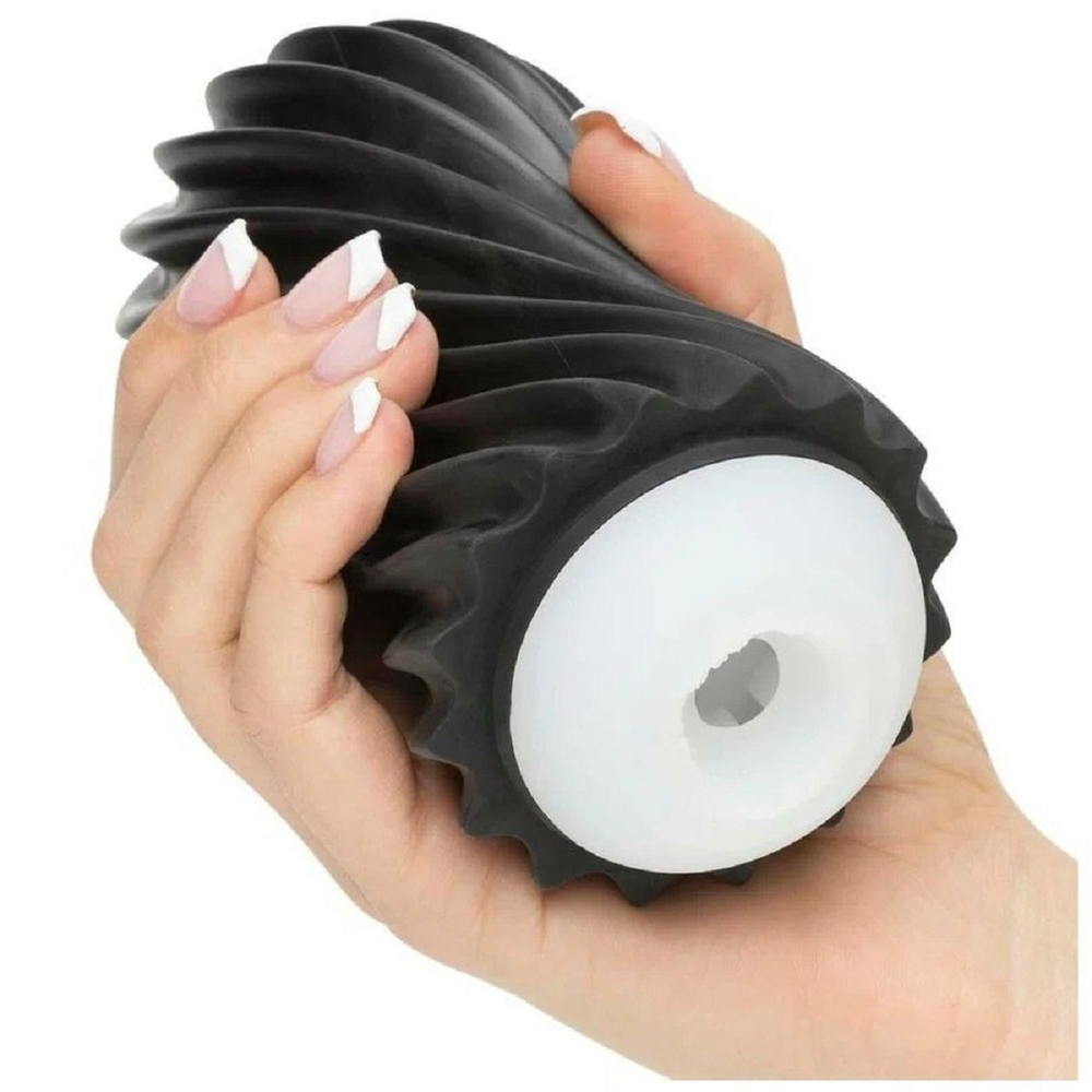 Нереалистичный мастурбатор Tenga Flex Rocky черный 17,6 см