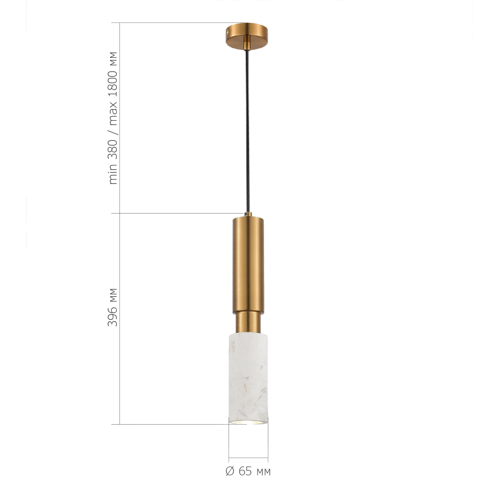 Светильник подвесной PRIETTI GU10 LED 1х5W