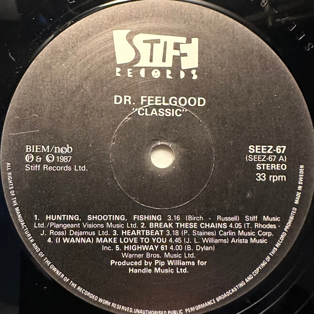 Dr. Feelgood - Classic (Швеция 1987г.)