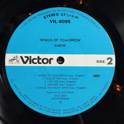Винтажная виниловая пластинка LP Europe Wings Of Tomorrow (Japan 1984) (No Obi)