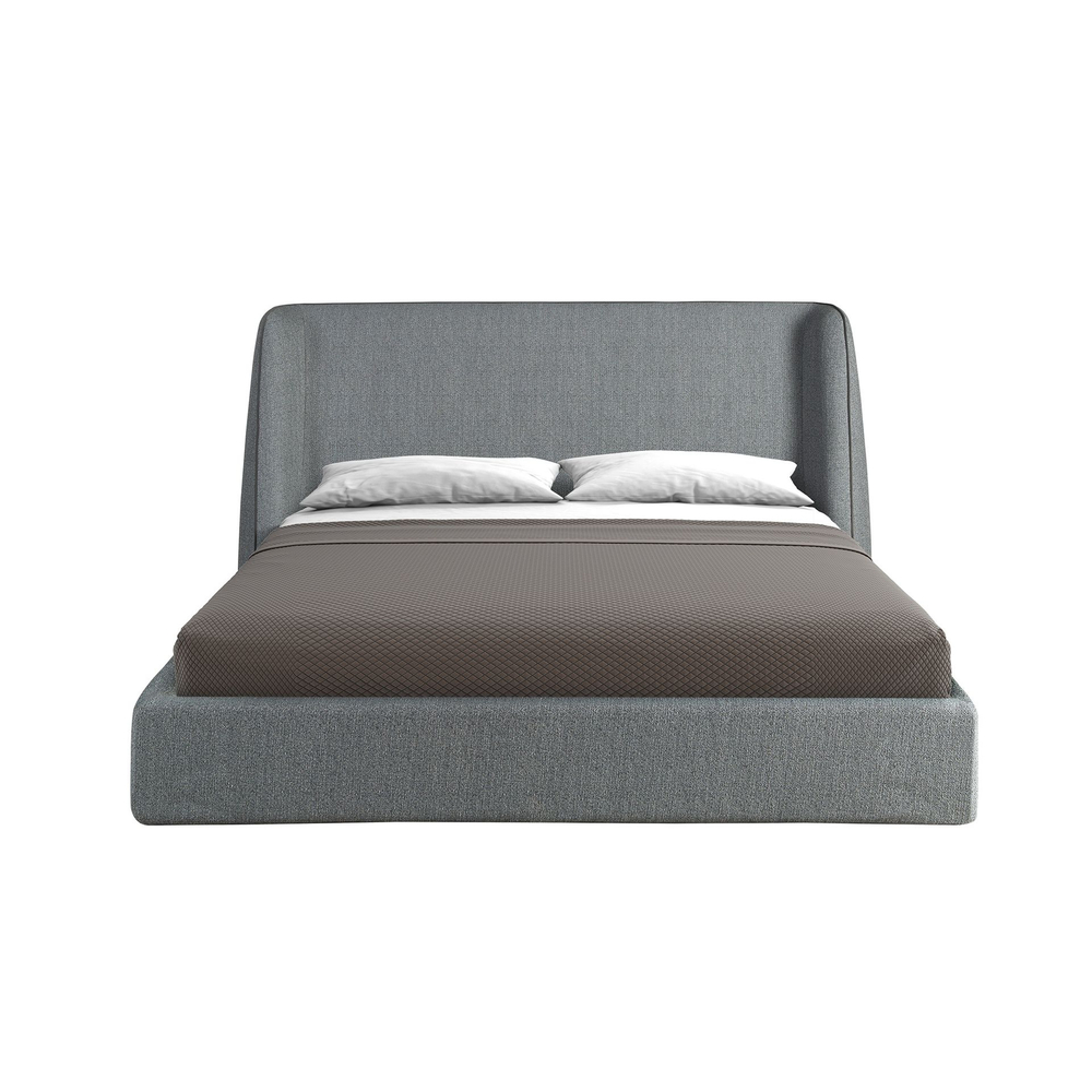 Кровать Angel Cerda 7145 из темно-серой ткани