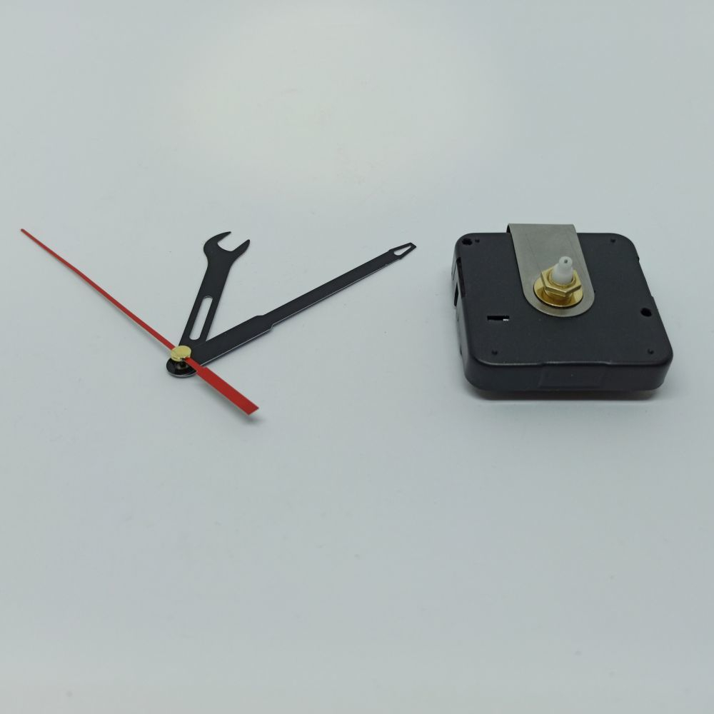`Часовой механизм, шток 12 мм, со стрелками №10