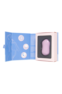 Вакуум-волновой бесконтактный стимулятор клитора Satisfyer Cotton Candy, силикон, фиолетовый, 8,6 см