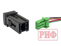 Кнопка ВКЛ/ВЫКЛ, голубой, FRONT DIFF LOCK TOYOTA 22x22