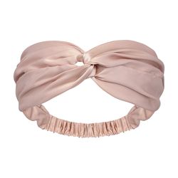 Повязка для волос из натурального шелка цвета пыльной розы из коллекции Essential