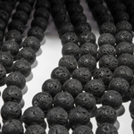 Лава вулканическая натуральная, 18,2мм, шар