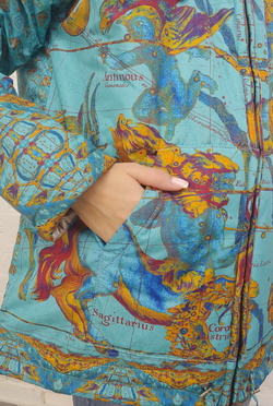 Куртка "Небесный атлас", по мотивам знаменитого трактата Андреаса Целлариуса "Гармония Макрокосмоса" (Harmonia Macrocosmica)