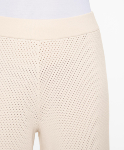 OYSHO Прямые брюки из ажурного трикотажа, овсяный